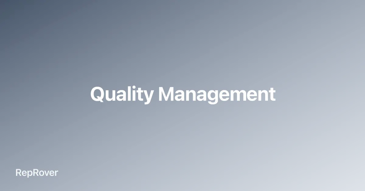 Quality Management hero