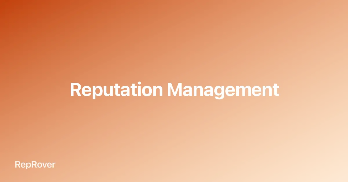 Reputation Management hero
